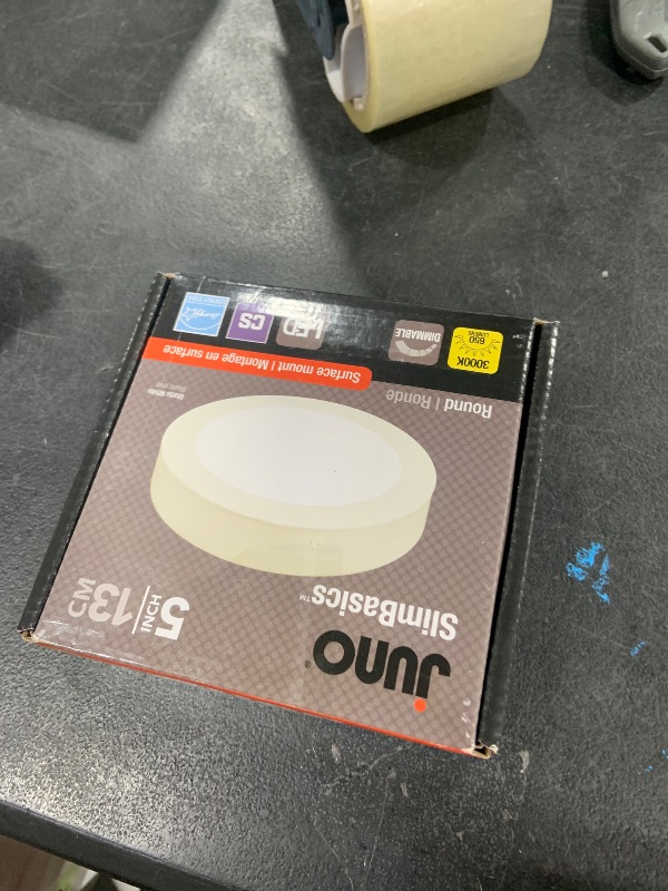 Photo 1 of Juno JSBC 5IN 30K 90CRI WH M6 SlimBasics LED Surface Mount Downlight, 5-Inch, 3000K | White