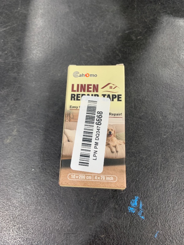Photo 1 of Linen Repair Tape 4x79 inch, Self Adhesive Fabric Patches, Linen Patch Tape Kit, Fabric Repair Tape for Couch Sofas, Headboards, Chairs, Pillows, Curtains, Couches - Beige