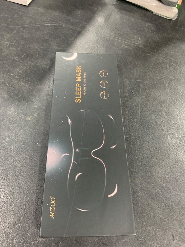 Photo 1 of MZOO Sleep Eye Mask for Side Sleeper Men Women, Zero Eye Pressure 3D Sleeping Mask, Light Blocking Patented Design Night Blindfold, Soft Eye Shade Cover for Travel, Black