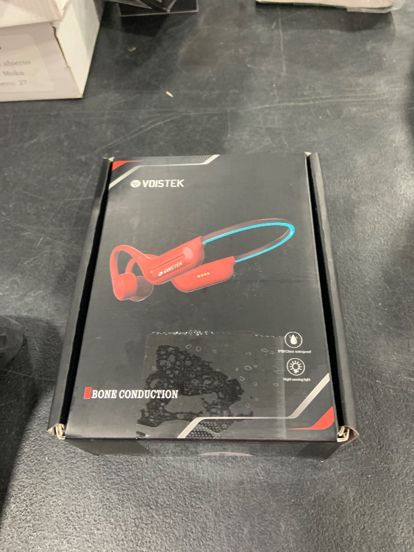 Photo 1 of Voistek IP68 Waterproof Open Ear Headphones-Bone Conduction Headphones Wireless with Nighttime Lights/Bluetooth 5.3/32GB Built-in MP3/8H Playtim for Swimming Cycling Running Outdoor, Comfortable Fit