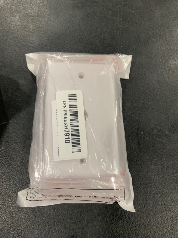 Photo 1 of Weewooday 4 Pieces Coax Wall Plate 1-Port TV Cable Cover Outlet Plate F -type Connector Coaxial Cable, Screws Included(White)