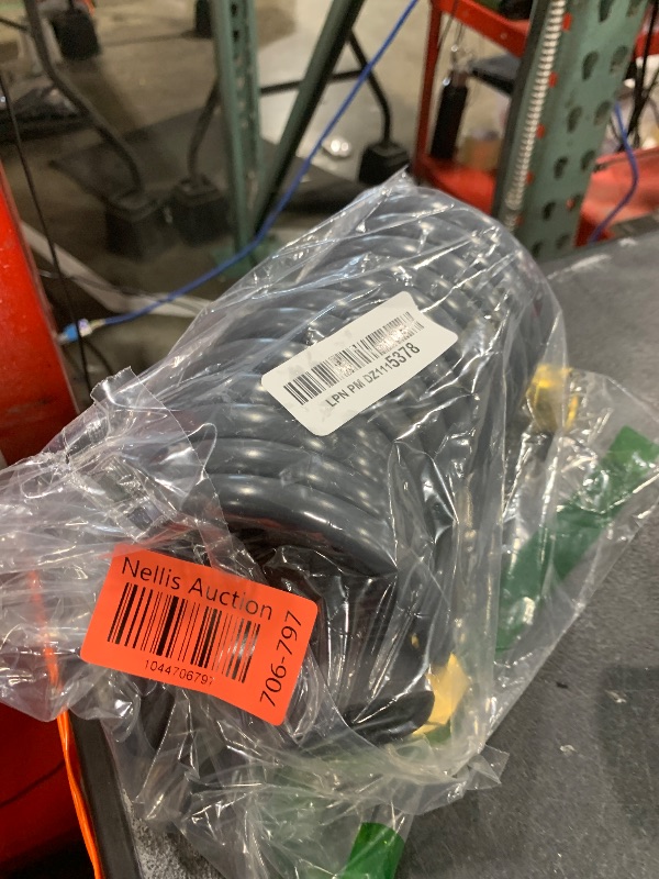 Photo 1 of Coil Hose 10FT EVA Coil Garden Hose With 3/4'' Brass Connector Coiled Water Hose Lightweight And No Kink Includes 7 Patterns Spray Nozzle For Outdoors Lawn Watering Car Washing