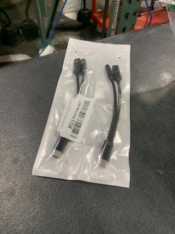 Photo 1 of USB C to 3.5mm Headphone and Charger Adapter for Samsung Galaxy A56 A55 A35 S25 S24 S23 Ultra A16 A15 A54 iPhone 16e, 2 in 1 USB Type C to Aux Audio Jack Adapter with PD 60W Fast Charging Dongle Cable