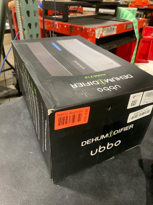 Photo 1 of UBBO Dehumidifiers for Home, 850 sq.ft 95oz Dehumidifier with Drain Hose Timer Sleep Mode Auto-Off 7 Colors Light, Dehumidifier for Bedroom Bathroom Basements RV Grey