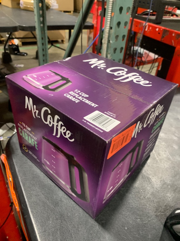 Photo 1 of Mr. Coffee 12-Cup Replacement Carafe – Compatible with Mr. Coffee 12 Cup Machines, Glass Pot with Black Handle
