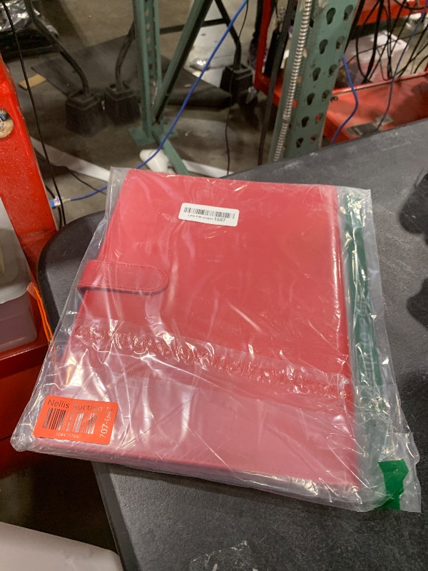 Photo 1 of Mymazn Padfolio Clipboard Folder Portfolio, Faux Leather Storage Clipboard with Cover for Legal Pad Holder Letter Size A4 Writing Pad for Business School Office Conference Notepad Clip Boards (Red)