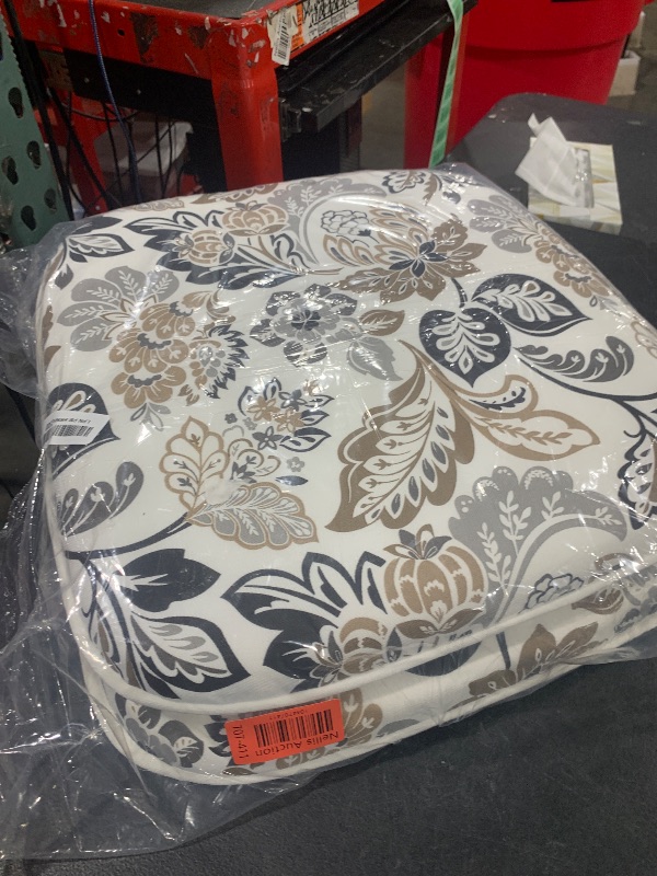 Photo 1 of LVTXIII Patio Seat Cushions D16 x W17 Inches Outdoor Chair Pads All Weather Chair Cushions for Garden Patio Furniture Chair Home Set of 4 -Dailey Tan