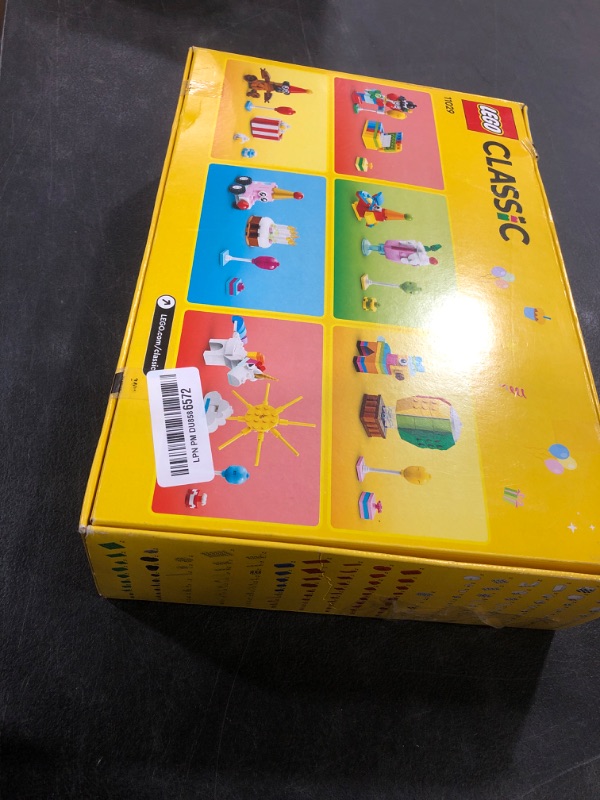 Photo 1 of LEGO Classic Creative Party Box Bricks Set 11029, Family Games to Play Together, Includes 12 Mini-Build Toys: Teddy Bear, Clown, Unicorn, Fun for All Ages 5 Plus