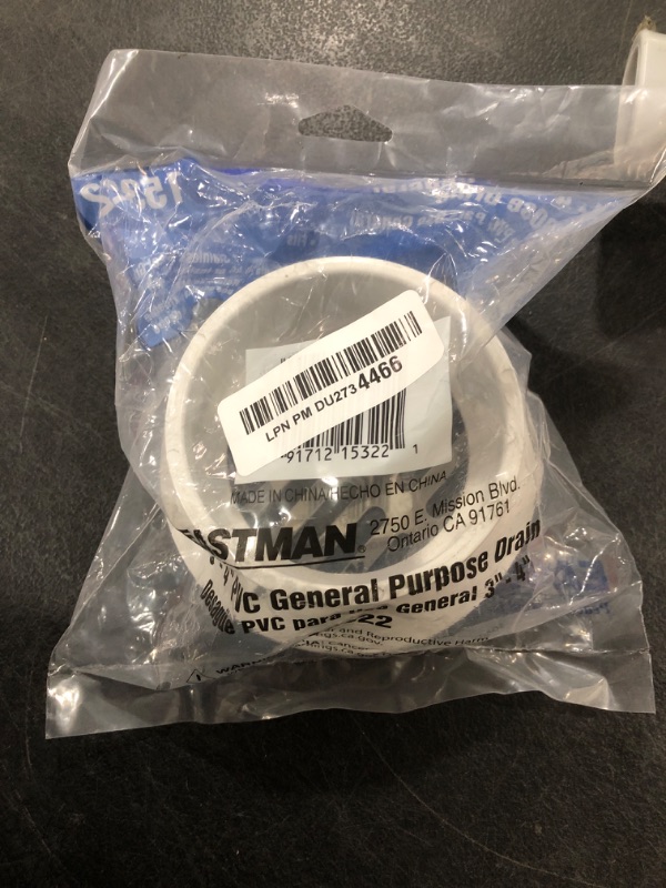 Photo 1 of EZ-FLO 3 Inch x 4 Inch PVC General Purpose Drain with Stainless Steel Strainer, 15322