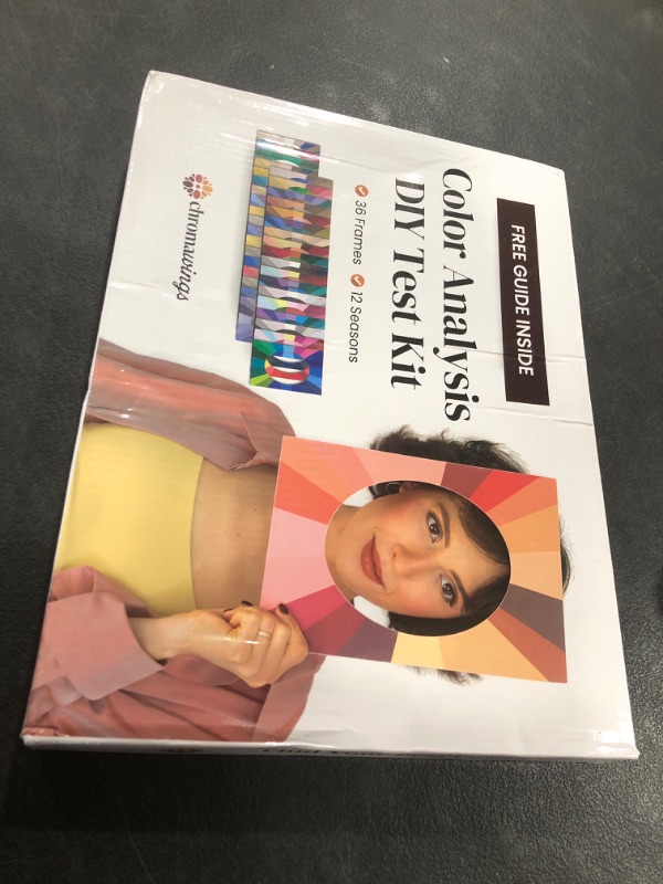 Photo 1 of Color Analysis Kit DIY – 36 Face Frame Drapes for Seasonal Color Analysis | Includes Guide & Rating Sheet | Color Draping Kit for Women, Makeup & Fashion Enthusiasts | Chromawings