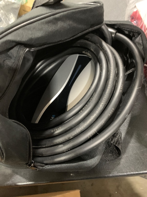 Photo 1 of Portable Level 1/2 EV Charger for Tesla, 16Amp NACS Car Charger with 110V-240V, 25FT Extension Cable, NEMA 6-20 Plug, NEMA 5-15 Adapter, Home Mobile Wall Connector EV Charging Station for Tesla Cars