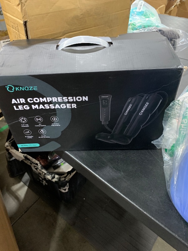 Photo 1 of KNQZE Leg Massager for Circulation and Pain Relief, Air Compression Recovery System for Fast Leg Recovery, Reduce Muscle Fatigue, Swelling, Cramping, Gifts for Mom Dad Men Women, FSA HSA Eligible