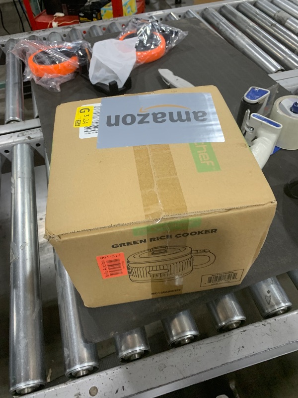 Photo 1 of NutriChef 1.6 QT Portable Electric Rice Cooker & Lunch Maker | Multi-Functional & Non-Stick Ceramic Coating | Digital Control Panel | 6 Cook Functions: Rice, Soup, Stew, Porridge & More | Green