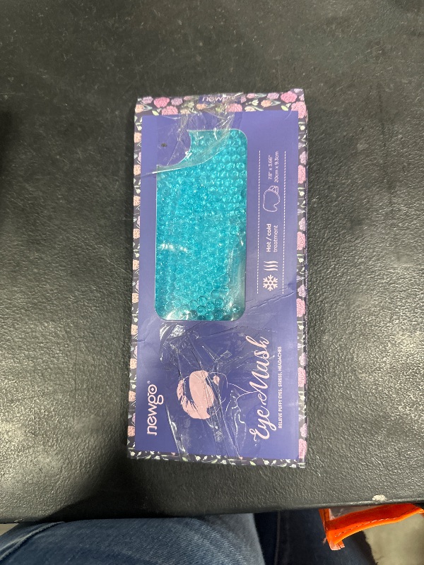 Photo 1 of NEWGO Cooling Eye Mask for Puffy Eyes, Cold Eye Mask Eye Ice Pack for After Eyes Surgery, Tension Stress Relief, Itchy Eyes, Headaches, Dark Circles - Blue
