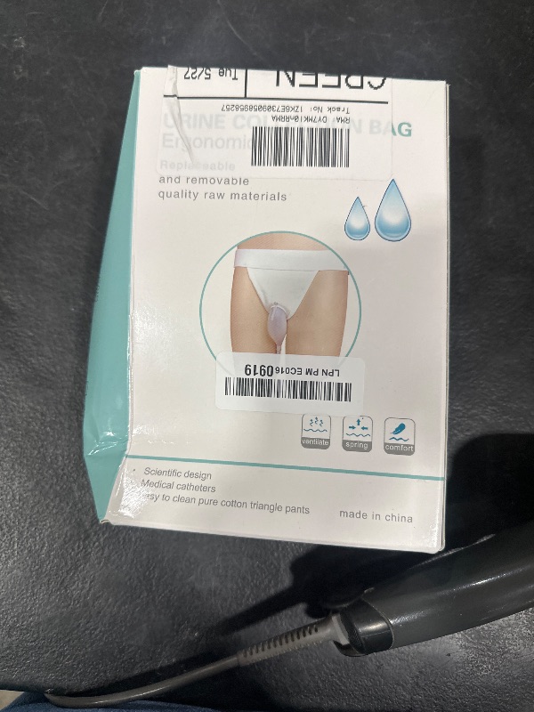 Photo 1 of Wearable Urinal Bag with Reusable Silicone Catheter, 2000ml & 1000ml External Urine Collection Bags Portable and Leak-Proof Design for Elderly Men Black