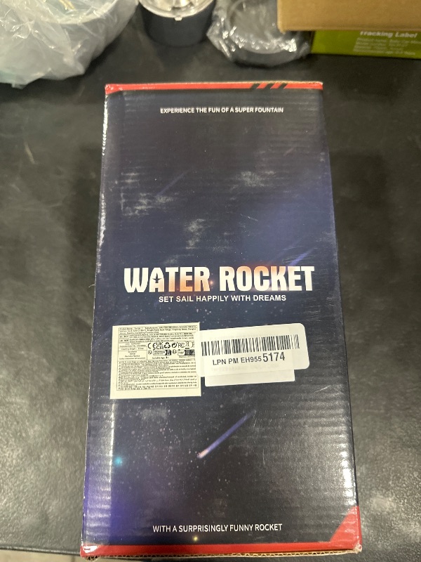 Photo 1 of Water Rocket Launcher Sprinkler for Kids Outdoor Play, Summer Water Toys for Backyard Garden Lawn Swimming Pool, Outside Cool Stuff for Boy & Girls Ages 3 4 5 6 7 8 Years Old, Gray