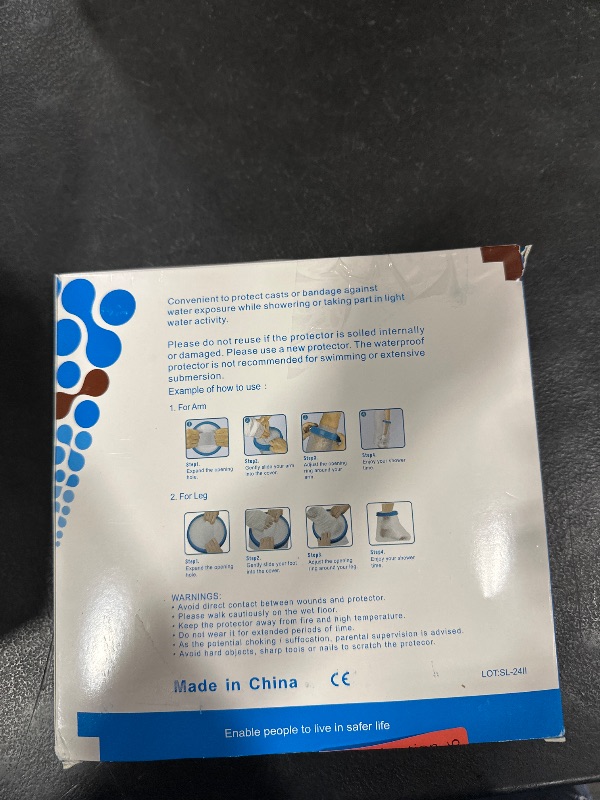 Photo 1 of 100% Waterproof Foot Cast Cover Wound Protector for Shower Bath, Watertight Cast Bag Covers for Broken Surgery Foot, Wound and Burns - Reusable [2025 Upgrade]