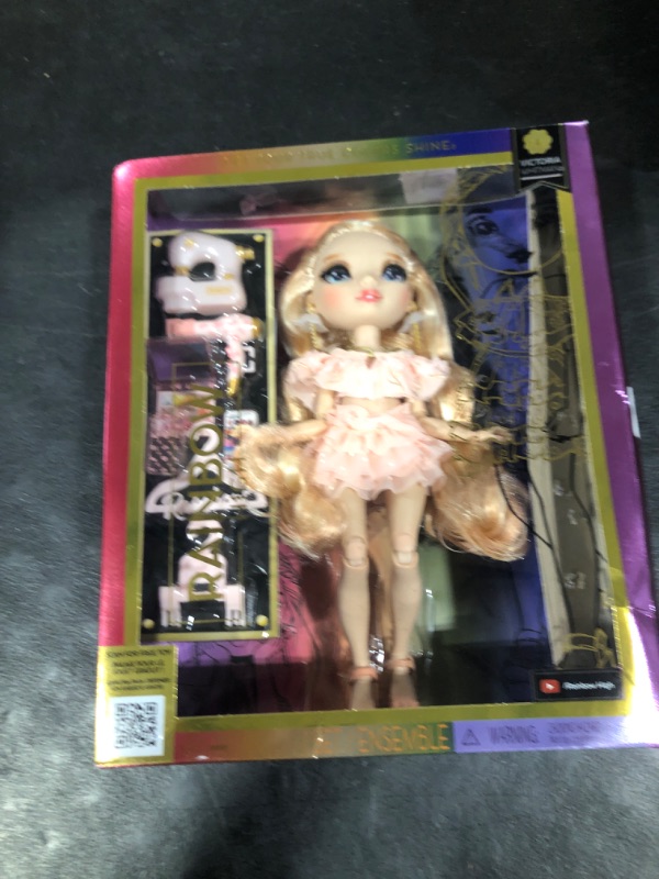 Photo 1 of Rainbow High Victoria- Light Pink Fashion Doll and Freckles from Head to Toe. Fashionable Outfit & 10+ Colorful Play Accessories. Great Gift for Kids 4-12 Years Old and Collectors.