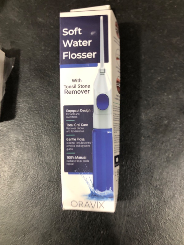 Photo 1 of ORAVIX Dental Water Flosser, Tonsil Stone Remover, Gentle Oral Irrigator for Sensitive Teeth and Gums, Kids Manual Water Flosser, No Electricity or Batteries
