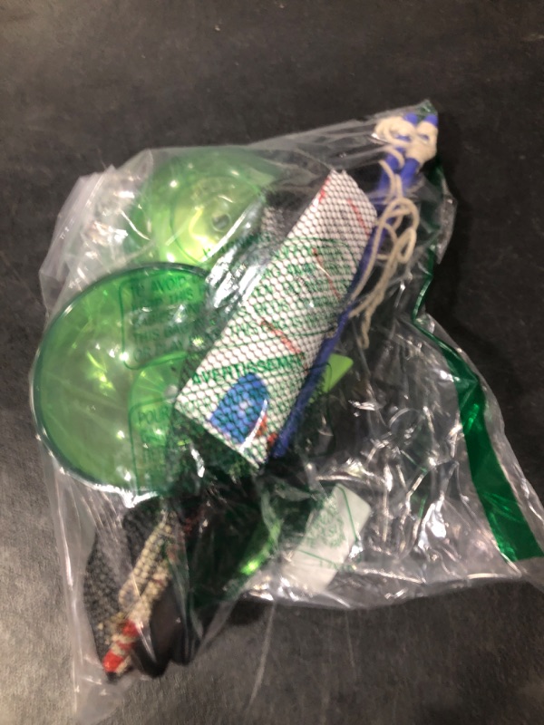 Photo 1 of Rechargeable LED Diabolo Toy Set - Lightweight, Durable, with Vibrant Light Effects - Perfect for Beginners and Performers - Complete Kit with Sticks and Spare Strings (Green)
