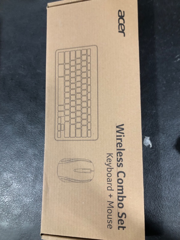 Photo 1 of Acer Wireless Keyboard & Mouse Bundle: Includes RF Wireless Optical Mouse, RF Wireless Keyboard and USB Receiver, (Pack of 1)