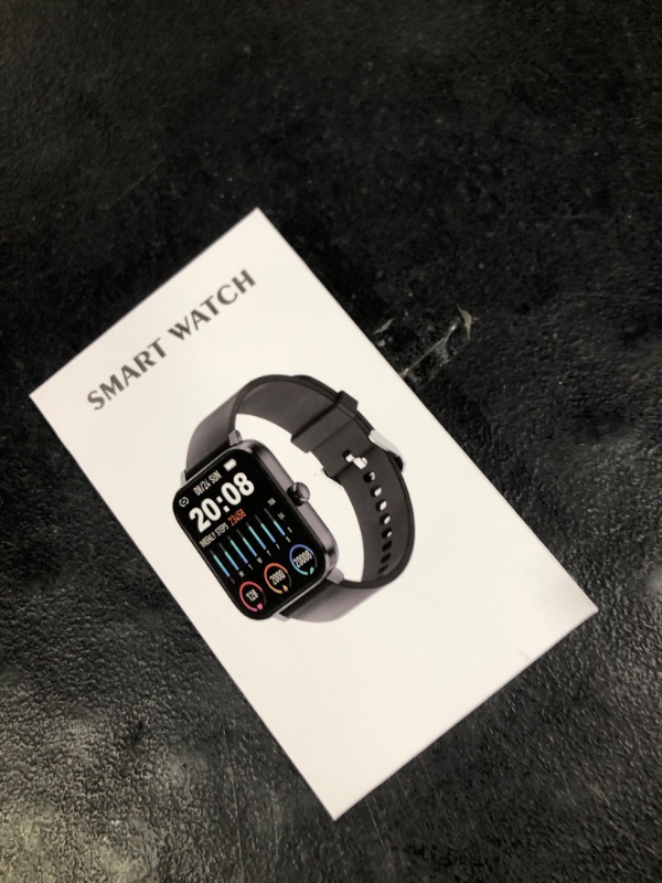 Photo 1 of Smart Watch Full Touch Smart Watches for Android iOS Phones Compatible (Answer/Make Call) Smart Fitness Tracker Watch for Women Man Waterproof Smartwatch with Sleep/Heart Rate/sports/Step (Black)