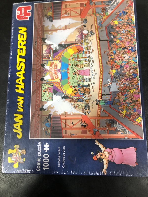 Photo 1 of Jumbo, Jan Van Haasteren - Eurosong Contest, Jigsaw Puzzles for Adults, 1000-Piece