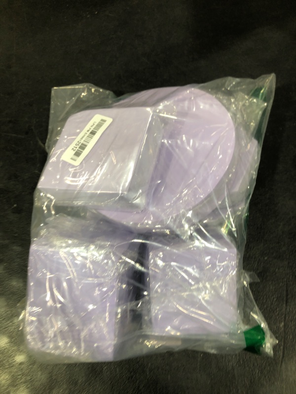 Photo 1 of Yiemoge 8PCS Geometric Cube Photo Props Set, Hard Foam Photography Background Props for Goods, Crafts, Lipstick, Jewelry, Cosmetics, Makeup Tools, Food (Purple)