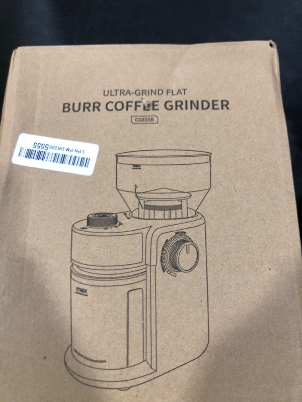 Photo 1 of SHARDOR Electric Burr Coffee Grinder 2.0, Adjustable Burr Mill with 16 Precise Grind Setting for 2-14 Cup, Black