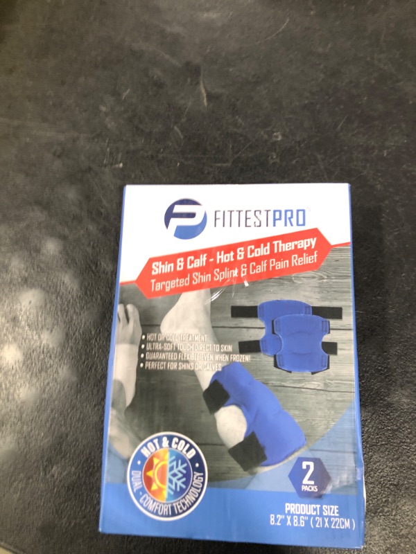 Photo 1 of Shin Splint Ice Packs, HSA and FSA Eligible Reusable Hot and Cold Therapy Wrap | Leg or Calf Pain Relief | Advanced Soft Gel Technology | Freezable and Microwavable | Running Injuries & Recovery