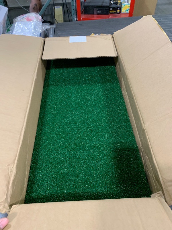 Photo 1 of The Indoor Golf Shop - SIGPRO Golf Simulator Hitting Strip - Accurate Feedback Improves Golf Game - Crafted with a Foam Insert, Plush Teeline Turf, and ABS Polyurethane Layer