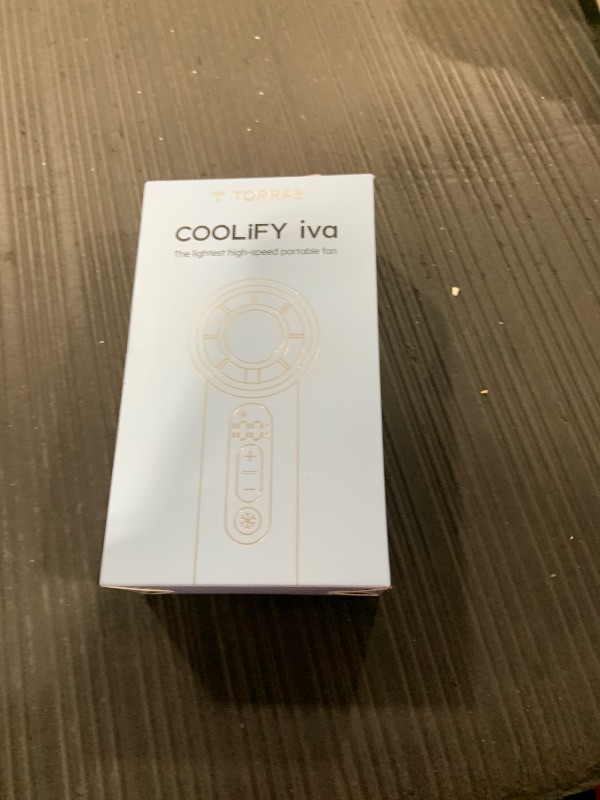 Photo 1 of TORRAS COOLiFY iva Handheld Fan with Ice Cooler, [Chill to 60.8F in 1s] 0-100 Speed, Super Mini Powerful Portable Fan, 5000mAh Rechargeable Hand Fan, Travel Essentials, Gifts for Dad Husband,Charcoal
