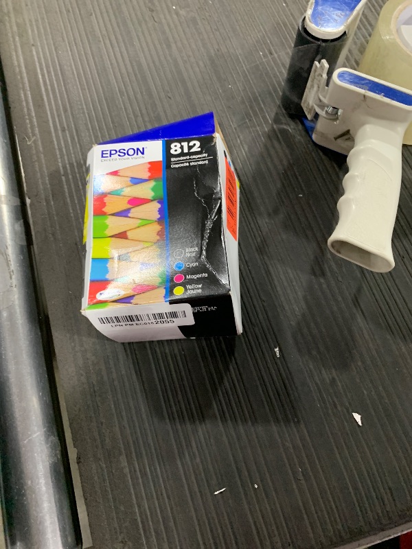 Photo 1 of EPSON 812 DURABrite Ultra Ink Standard Capacity Black & Color Cartridge Combo Pack (T812120-BCS) Works with WorkForce Pro WF-7310, WF-7820, WF-7840, WorkForce EC-C7000