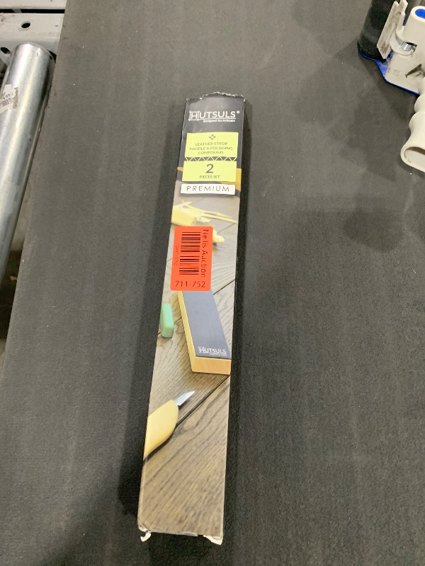 Photo 1 of Hutsuls Double Sided Leather Strop Paddle Kit - Get Razor-Sharp Edges, Ergonomic Handle, Quality Honing Leather, and Step-by-Step Guide