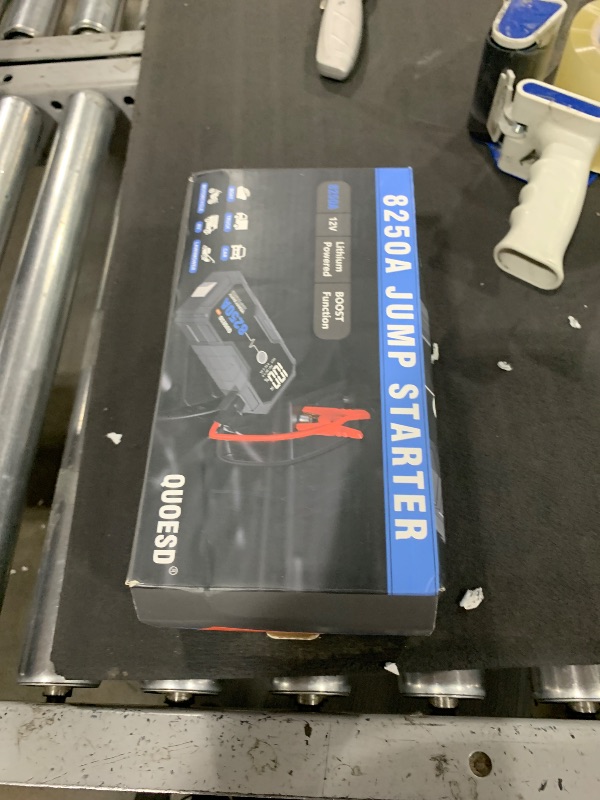 Photo 1 of 8250A Jump Starter Battery Jump Starter Battery Pack (for All Gas or 10.0+L Diesel), 12V Potable Heavy Duty Car Jump Start with 60W Power Bank 48-Months Stand-by Time