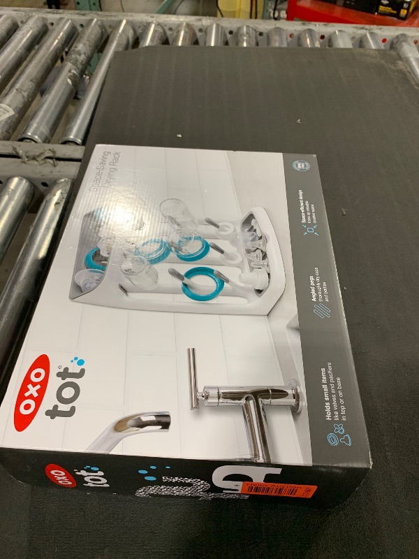 Photo 1 of OXO Tot Space-Saving Drying Rack | Baby Essentials | Newborn Essentials Must Haves | Bottle Organizer | Dish Drying Rack | Countertop Organizer | Bottle-Feeding