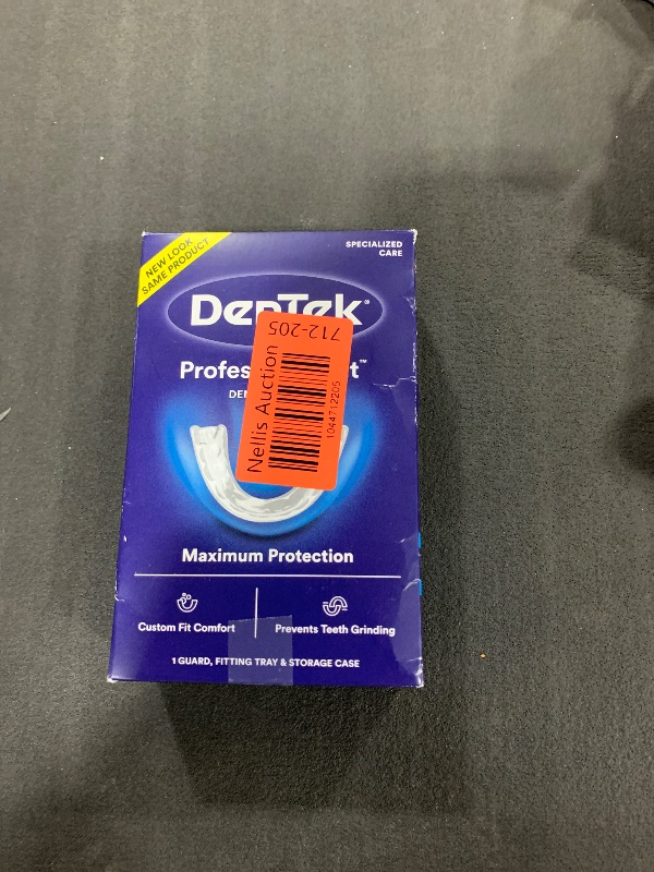 Photo 1 of DenTek Mouth Guard for Nighttime Teeth Grinding, Professional-Fit Dental Guard, 1 Count