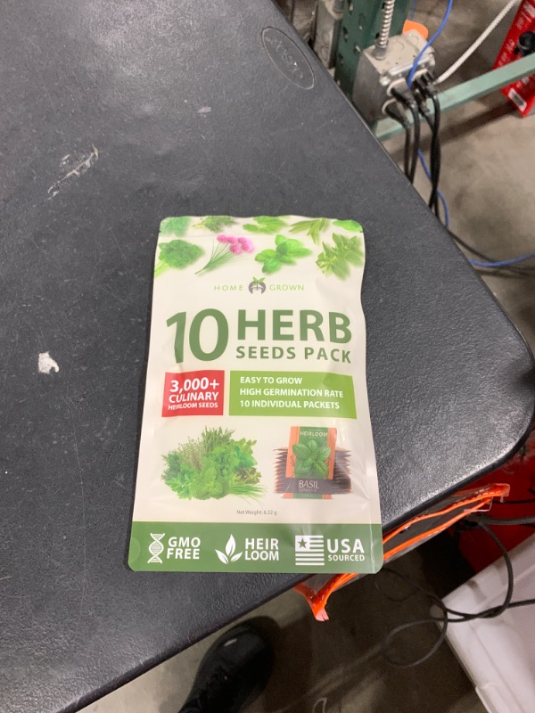 Photo 1 of 10 Culinary Herb Seeds - ???-??? ??? Heirloom Seeds - 3000+ Seeds for Planting for Outdoor or Indoor Herb Garden, Basil, Cilantro, Parsley, Chives,Thyme,Oregano,Dill, Marjoram,Mint,Tarragon