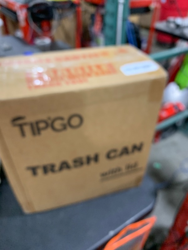Photo 1 of TIPGO Slim Bathroom Trash Can with Lid Soft Close, Step Pedal, 6 Liter / 1.6 Gallon Stainless Steel Trash Bin, Small Garbage Cans for Bedroom, Office, Kitchen (White)