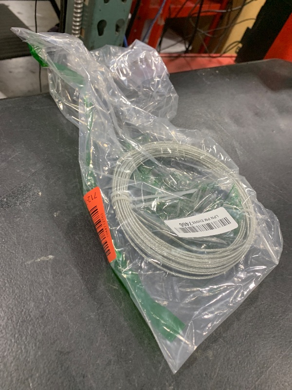 Photo 1 of Vinyl Coated Picture Hanging Wire #6 50-Feet Braided Picture Wire Heavy,Supports up to 60lbs for Photo Frame Picture,Artwork,Mirror Hanging(2mm x 15 Meters)