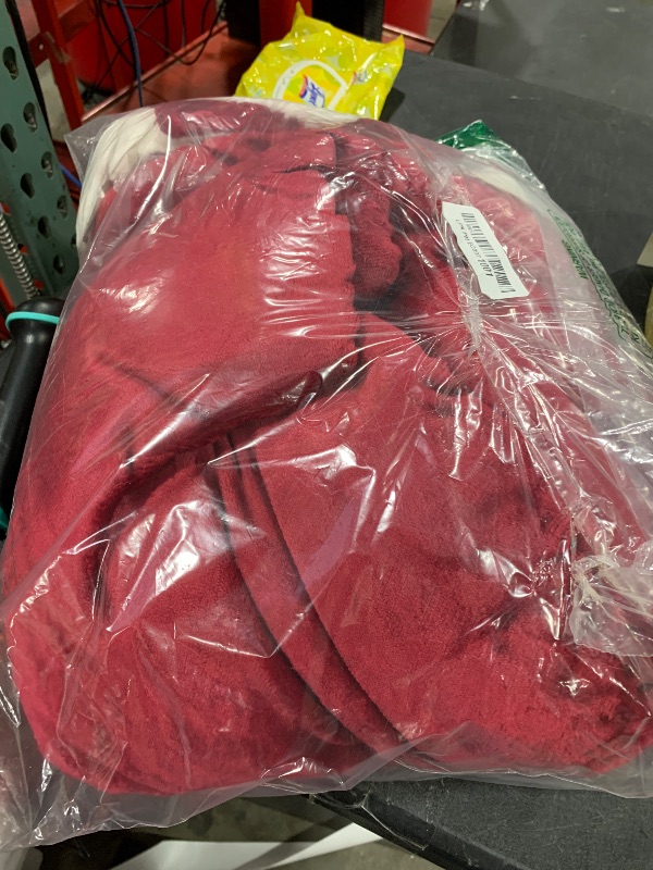 Photo 1 of NANPIPER Sherpa Blanket Twin Thick Warm Blanket for Winter, Super Soft Fuzzy Flannel Fleece/Wool Like Reversible Velvet Plush (Wine Red, Twin Size 60"x80")
