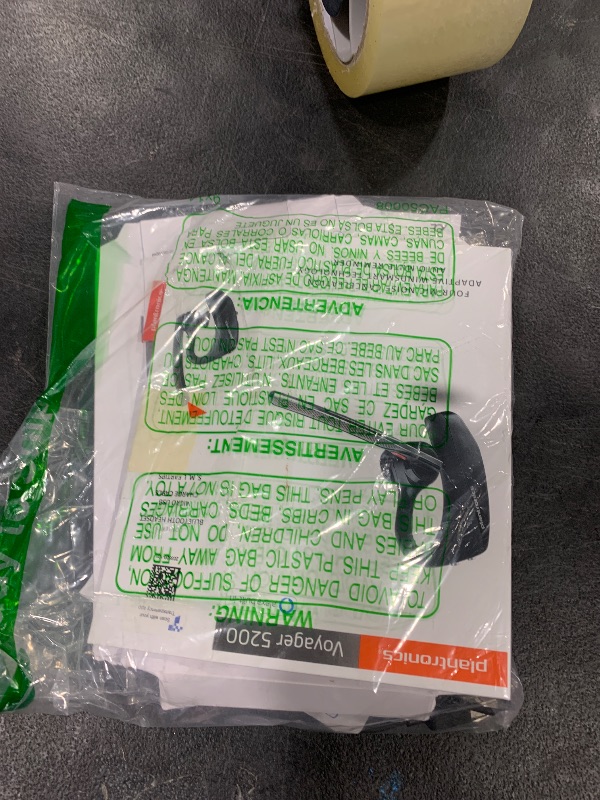 Photo 1 of Poly Voyager 5200 Wireless Headset (Plantronics) - Single-Ear Bluetooth Headset w/Noise-Canceling Mic - Ergonomic Design - Voice Controls - Lightweight - Connect to Mobile/Tablet via Bluetooth