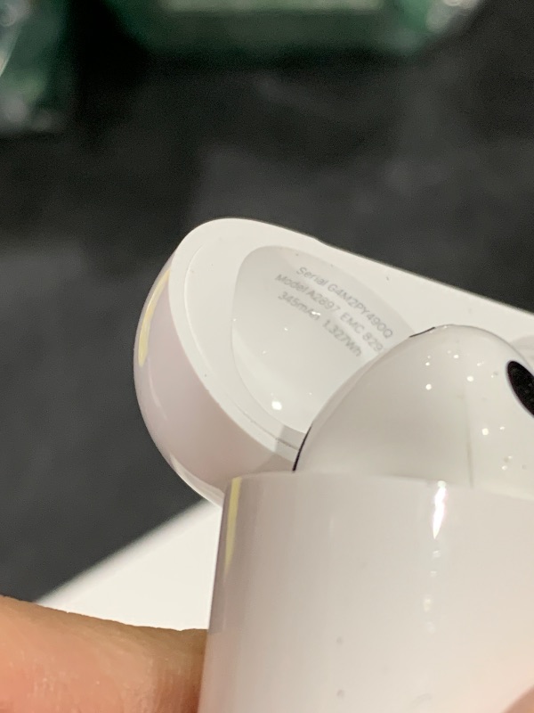 Photo 1 of Apple AirPods (3rd Generation) Wireless Ear Buds, Bluetooth Headphones, Personalized Spatial Audio, Sweat and Water Resistant, Lightning Charging Case Included, Up to 30 Hours of Battery Life