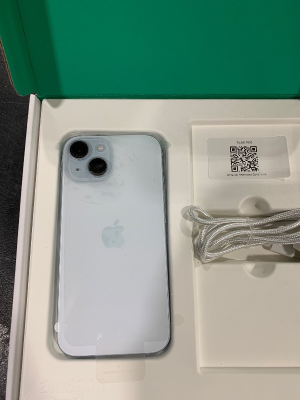 Photo 1 of Apple iPhone 15, 128GB, Blue - Unlocked (Renewed Premium)