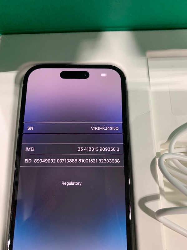 Photo 1 of Apple iPhone 14 Pro, 256GB, Space Black - Unlocked (Renewed Premium)