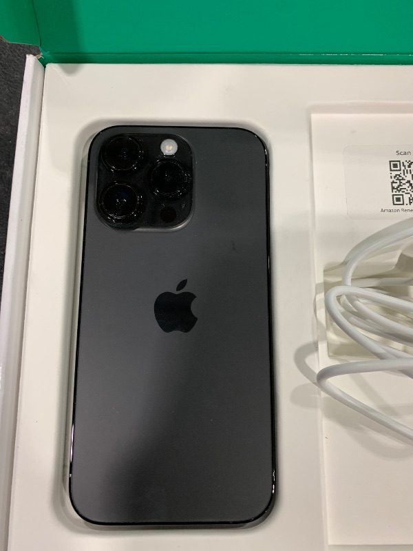 Photo 1 of Apple iPhone 14 Pro, 256GB, Space Black - Unlocked (Renewed Premium)
