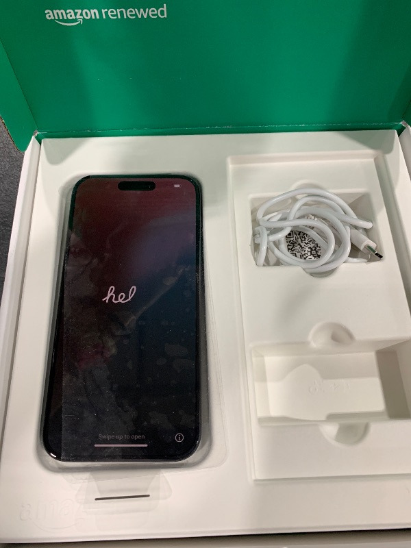 Photo 1 of Apple iPhone 15 Pro, 256GB, Blue Titanium - Unlocked (Renewed Premium)