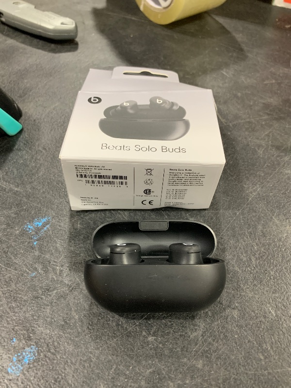 Photo 1 of Beats Solo Buds - Wireless Bluetooth Earbuds | 18 Hours of Battery Life | Apple & Android Compatibility | Built-in Microphone - Matte Black