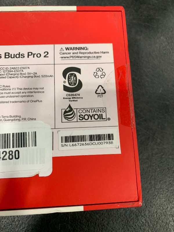 Photo 1 of OnePlus Buds Pro 2 - Obsidian Black - Audiophile-Grade Sound Quality Co-Created with Dynaudio, Best-in-Class ANC, Immersive Spatial Audio, Up to 39 Hour Playtime with Charging case, Bluetooth 5.3