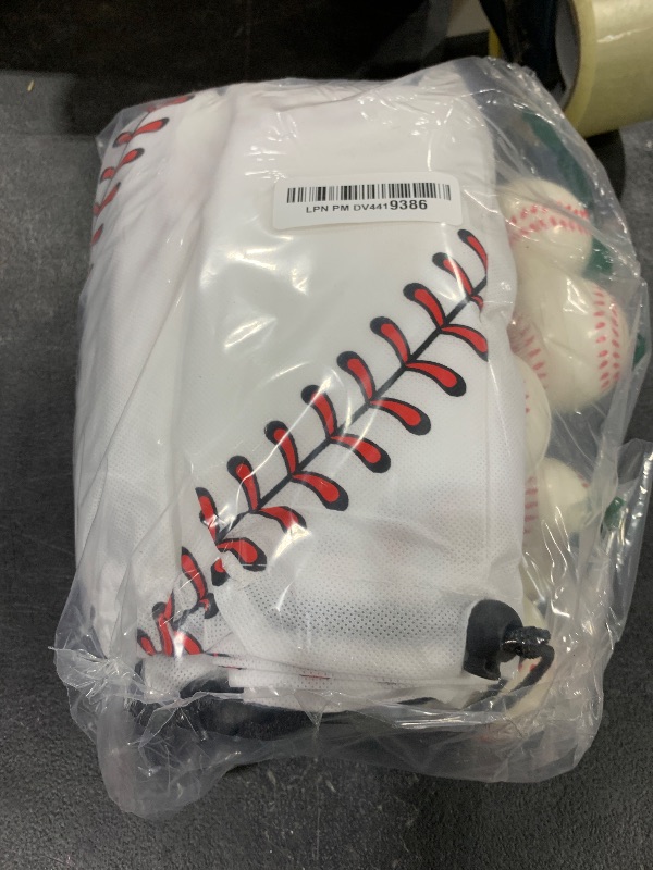 Photo 1 of Nuogo 48 Pcs Baseball Party Favors Include Baseball Gift Bags, Bracelets, Stress Balls, Mini Keychain for Team Birthday Party Supplies, 12 of Each